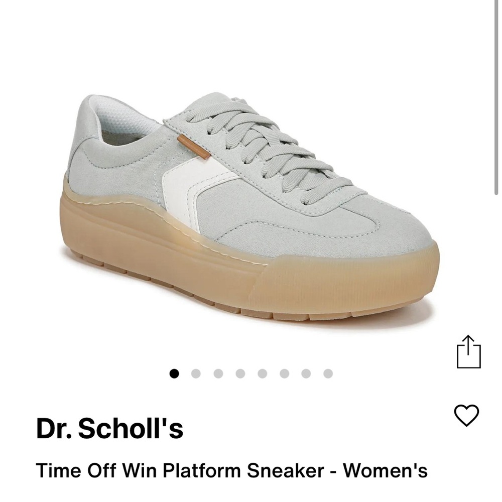 Dr. Scholl's Women's Light Sage Platform Sneakers 6